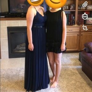 Navy blue prom dress
